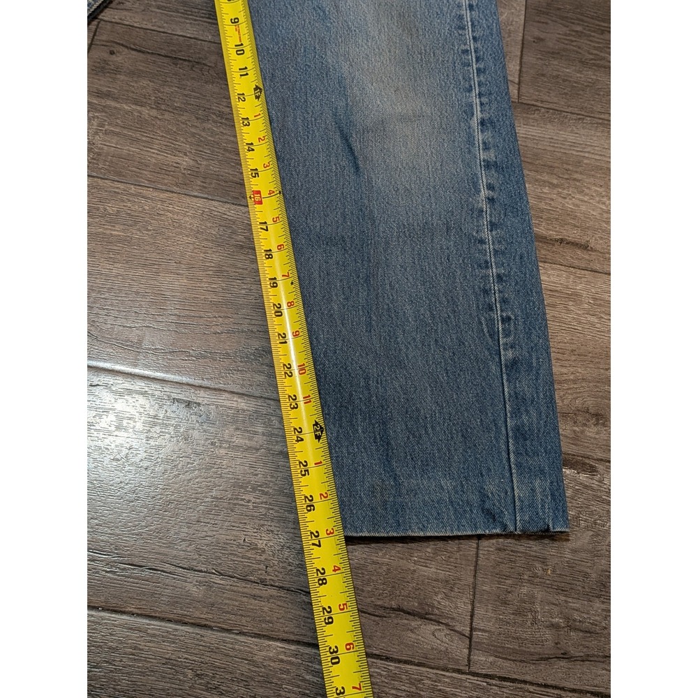 Vintage Levis 501 Button Fly Jeans Mens 35x26 Medium Wash Straight Leg Denim - Picture 6 of 8